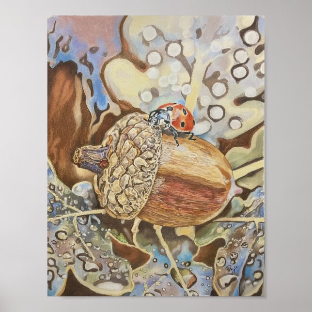 Herbst-Eichel Poster (Vorne)