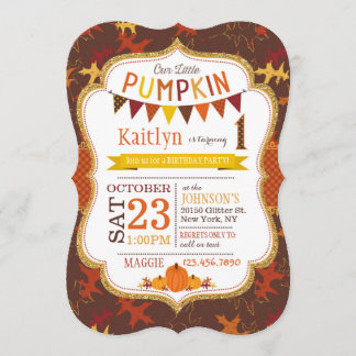 Herbst-Eichen-Blätter-und Einladung