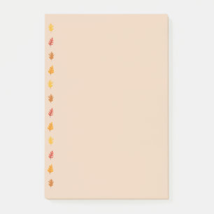 Herbst-Eichenlaub Post-it Klebezettel