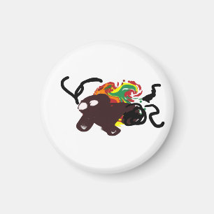 Herbst Eichhörnchen Art Blatt Magnet