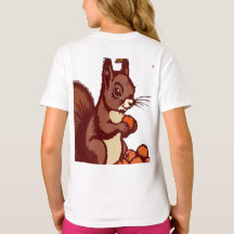 Herbst Eichhörnchen Kind