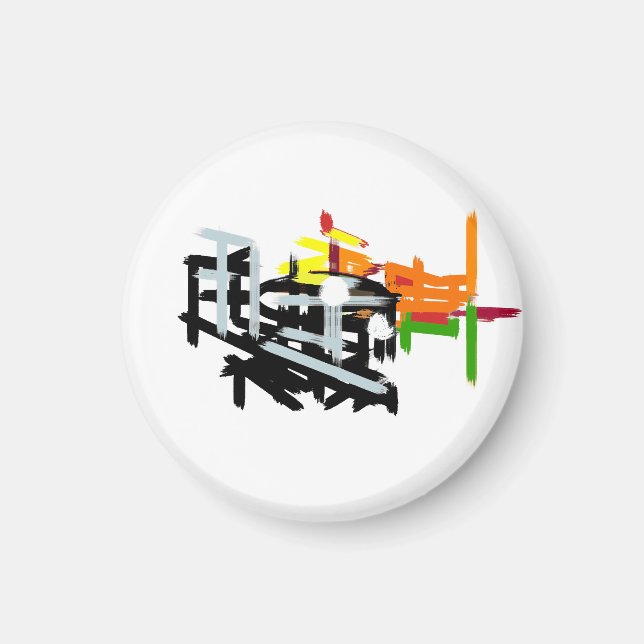 Herbst Eichhörnchen Patch Spaß  Magnet (Vorne)