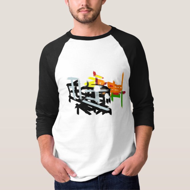 Herbst Eichhörnchen Patch Spaß  T-Shirt (Vorderseite)