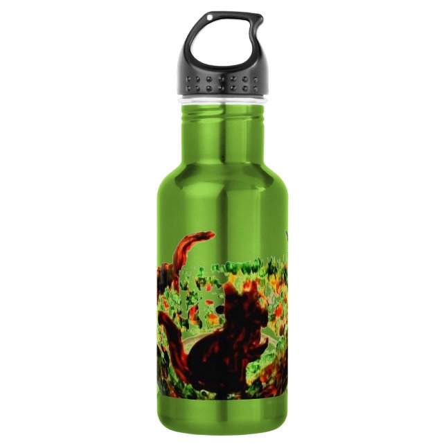 Herbst-Eichhörnchen Trinkflasche (Vorderseite)
