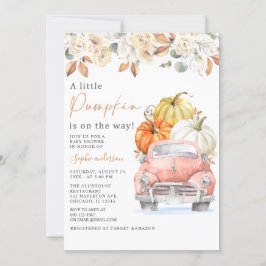 Herbst eine kleine Pumpkin Truck Herbstdusche Einladung