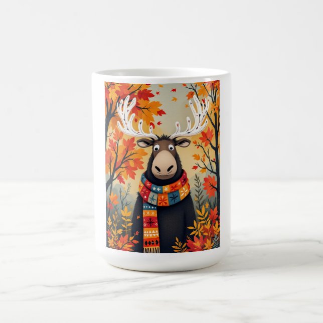 Herbst-Elch-Tasse Kaffeetasse (Mittel)
