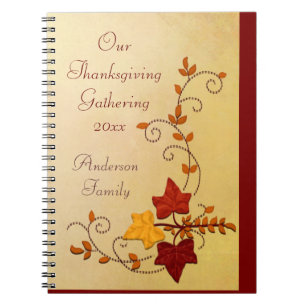Herbst Elegance Holiday Notebook Notizblock