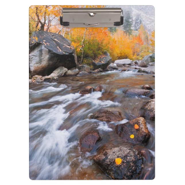Herbst entlang Bischof Creek, CA Klemmbrett (Vorderseite)