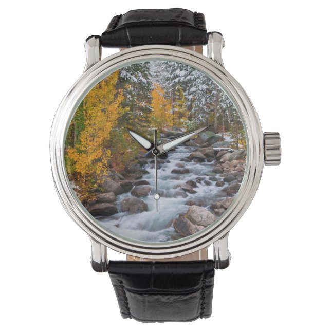 Herbst entlang der Bischofsbucht, Kalifornien Armbanduhr (Vorderseite)