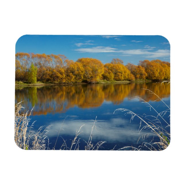 Herbst entlang des Clutha River Magnet (Horizontal)