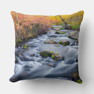 Herbst entlang Lundy Creek, Kalifornien Kissen
