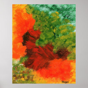 Herbst Equinox große Abstrakte Kunstdruckgemälde Poster