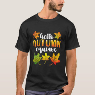 Herbst Equinox Herbstlaube Oktober Sonne für Männe T-Shirt