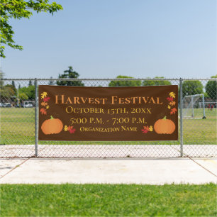 Herbst Ernte Autumn Leaves Pumpkin Festival Event Banner