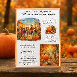 Herbst-Ernte-Blockparty Flyer