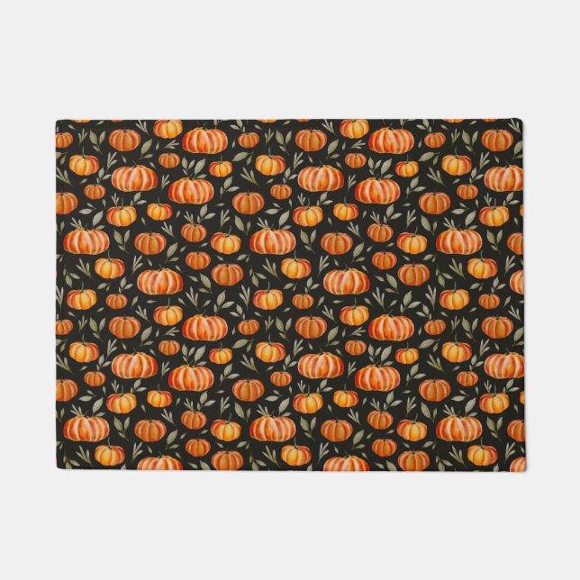 Herbst Ernte Erntedank Pumpkin Gewürz Fußmatte (Vorderseite)