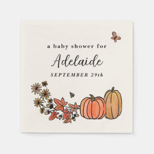 Herbst-Ernte Herbst Geschlechtsneutrale Babyparty Serviette