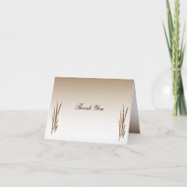 Herbst-Ernte-Hochzeit danken Ihnen Dankeskarte