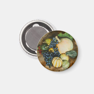 Herbst Ernte Stillleben mit Pumpkins, Gourmet Magnet