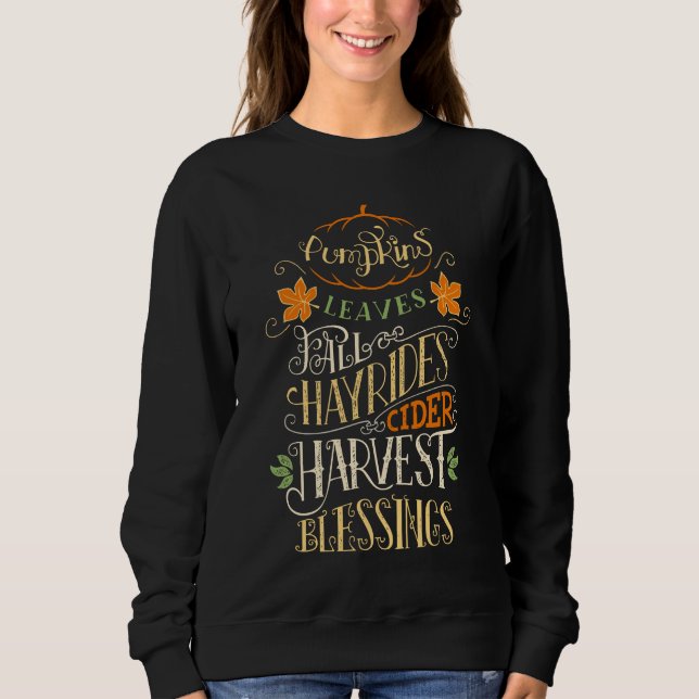 Herbst & Ernte Sweatshirt (Vorderseite)
