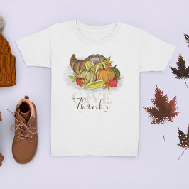 Herbst Erntedank Cornucopia Danke T-Shirt