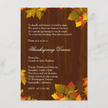 Herbst Erntedank Dinner Party