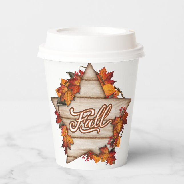 Herbst Erntedank Herbst Ernte Pumpkin Gewürz Spaß Pappbecher (Vorderseite)