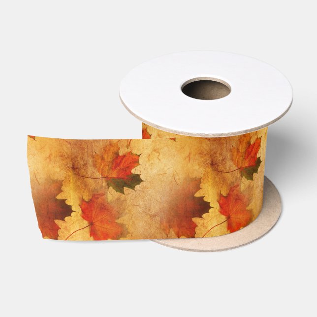 Herbst Erntedank Holiday Satin Ribbon Satinband (Spule)