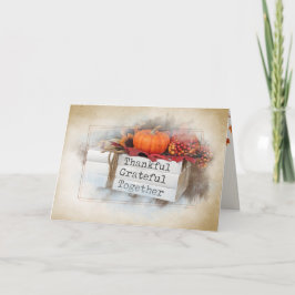 Herbst-Erntedank Karte