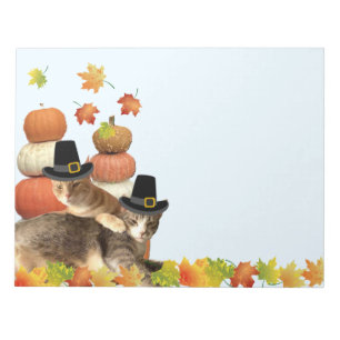 Herbst/Erntedank Katzennotiz Notizblock