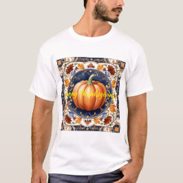 Herbst Erntedank Moderne Pumpkassine T-Shirt