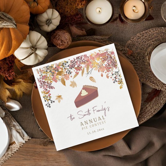 Herbst Erntedank oder Kuchen Wettbewerb Serviette (Von Creator hochgeladen)