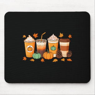 Herbst Erntedank Pumpkin Sce Kaffee Latumn Mousepad