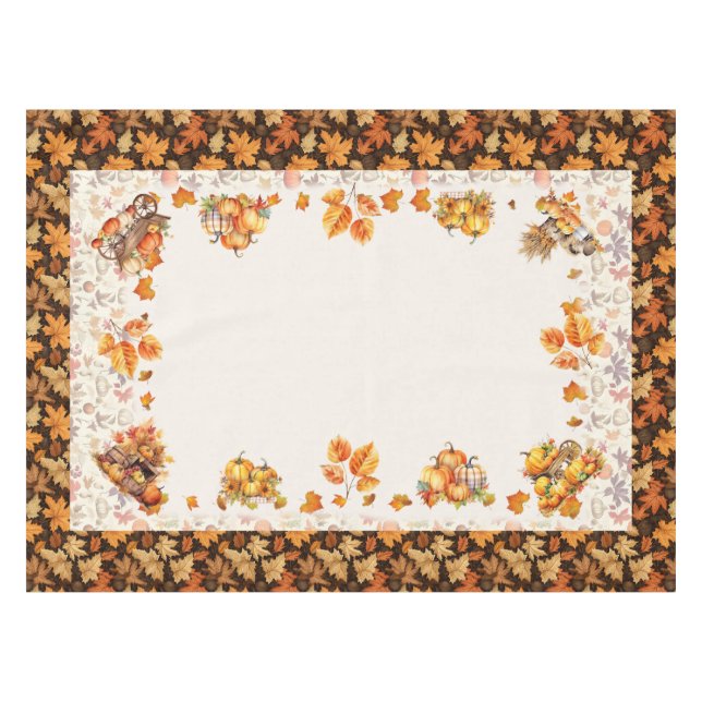 Herbst Erntedank rechteckige Tablette Tischdecke (Vorderseite (Horizontal))