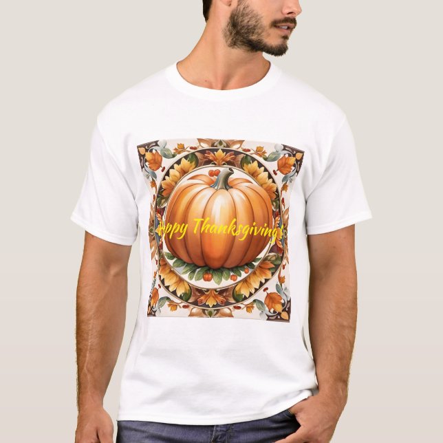 Herbst-Erntedanken Populäre Pumpkin-Sammlung T-Shirt (Vorderseite)