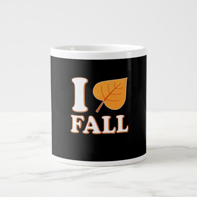 Herbst Es ist Herbst Y's all Creative Lässig Jumbo-Tasse (Vorderseite)