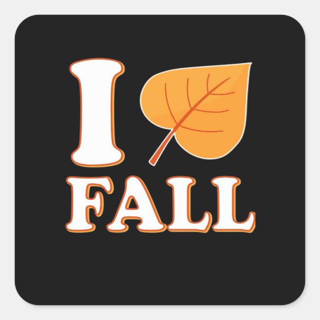 Herbst Es ist Herbst Y's all Creative Lässig Quadratischer Aufkleber (Vorderseite)
