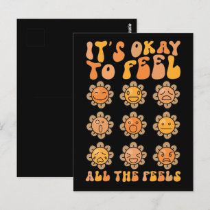  Herbst Es ist okay, alle Gefühle zu fühlen Psychi Postkarte