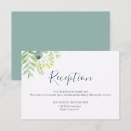 Herbst Eukalyptus Berry Floral Hochzeitsempfang Einladung