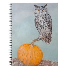 Herbst-Eule Notizblock