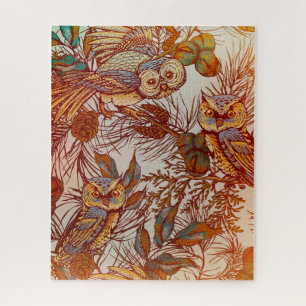 Herbst-Eule vintage Herbst