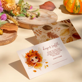 Herbst-Fairy-Woodland-Windeln Begleitkarte