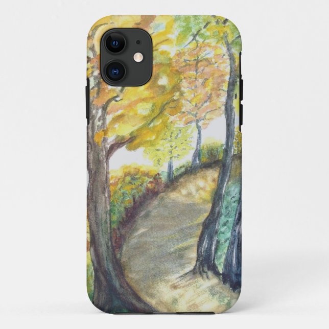 Herbst-Fall-Baum verlässt Kunst-Malerei-Schicksal Case-Mate iPhone Hülle (Rückseite)