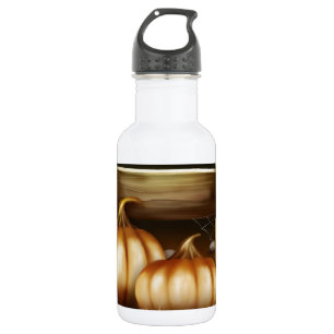 Herbst-Fall-Kürbis-Mond-Nachtschicksal Trinkflasche