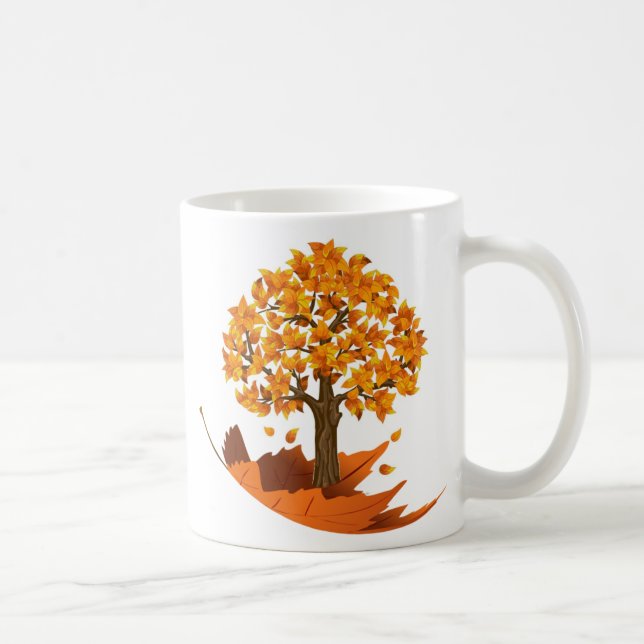 Herbst-Fall-Tasse Kaffeetasse (Rechts)