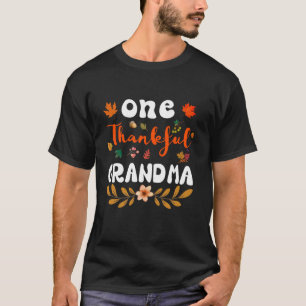 Herbst Familie Eins Danksagend Oma Thanksgivi T-Shirt