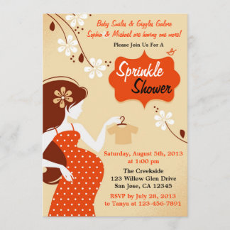 Herbst-Farben besprühen Duschen-Einladung Einladung