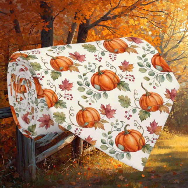 Herbst-Faux-Seidentuch | Botanischer Herbstgarten  Krawatte (Von Creator hochgeladen)