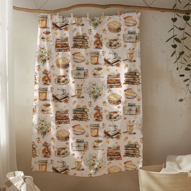 Herbst Favorit Essential Ästhetische Muster Fleecedecke (In situ)