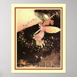 "Herbst-Feen" Zwanzigerjahre drucken - IDA Rentoul Poster